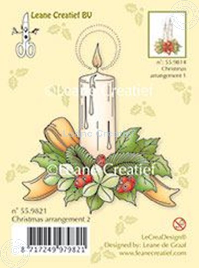 Image sur Christmas arrangement 2 with single candle