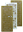 Afbeeldingen van LeCreaDesign® Hoekborduur Sticker goud