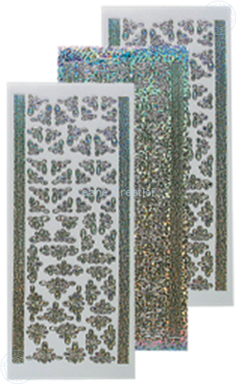 Bild von Sticker diamond silber