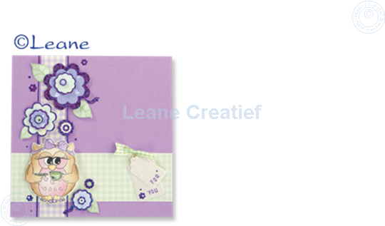 Picture of LeCreaDesign® flower stickers / peel offs diamond/purple