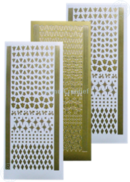 Afbeeldingen van Stickers kerst ornamentjes gold