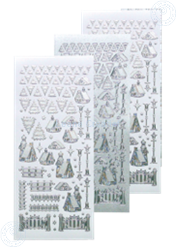 Picture of Winter scenery sticker #40 silver