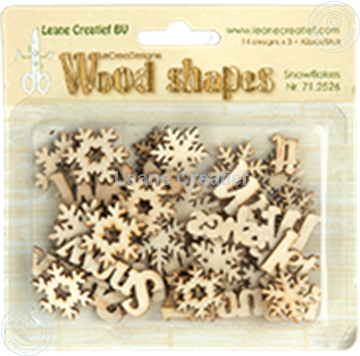 Bild von Woodshapes Snowflakes