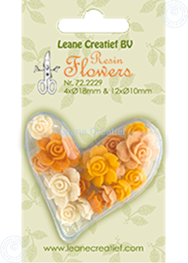 Picture of Resin flowers roses yellow