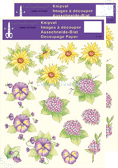 Picture of LeCreaDesign® Flower decoupage papers