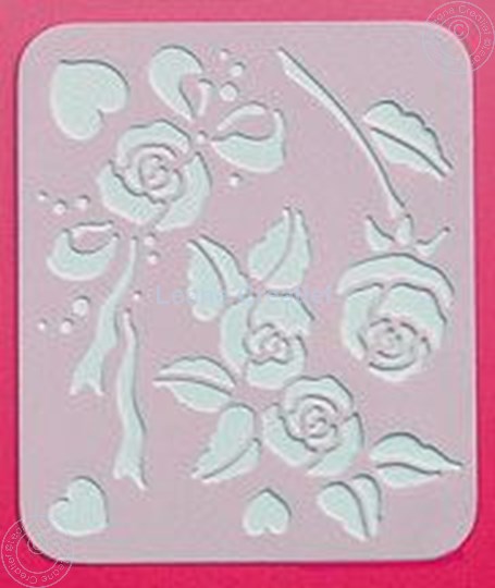 Image sur LeCreaDesign® Pochoir Spirella roses