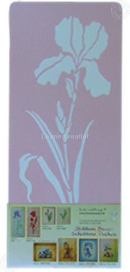 Image sur LeCreaDesign® Pochoir Iris grande