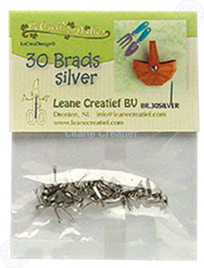 Image sur 30 Brads silver 5mm