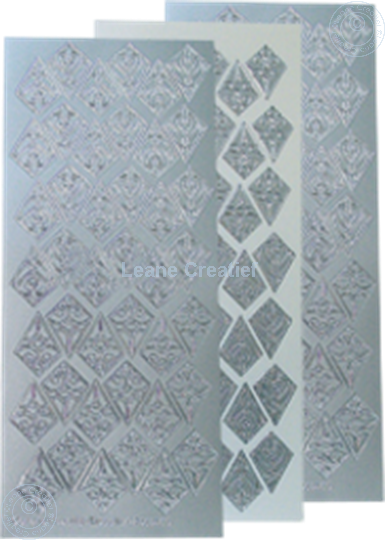 Picture of LeCreaDesign® Rosettes stickers / peel offs silver