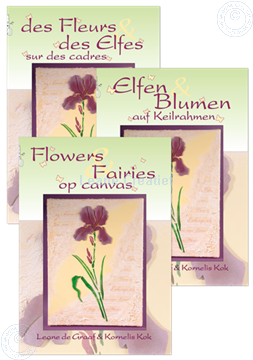Bild von Elfen & Blumen auf Keilrahmen