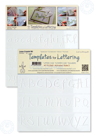 Picture of 2 Templates for Handlettering Alphabet style 2, Upper case+ Lower case+Numbers