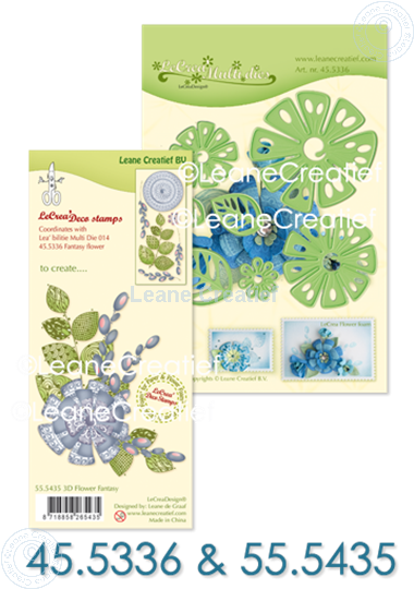 Afbeelding van Set Multi Die & Clearstamp Fantasy Flower