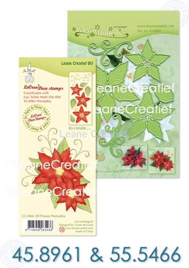 Afbeelding van Set Multi Die & Clearstamp Poinsettia