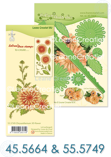 Picture of  Multi die & Clear stamp Chrysanthemum 