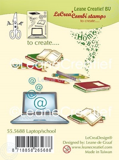 Picture of Combi clear stamp Laptop - School