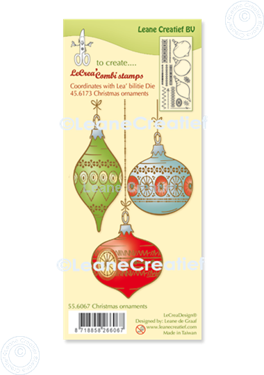 Image sur LeCreaDesign® combi tampon clair Ornements de Noël