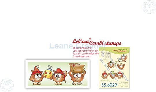 Afbeelding van LeCreaDesign® combi clear stamp Kerst decoraties