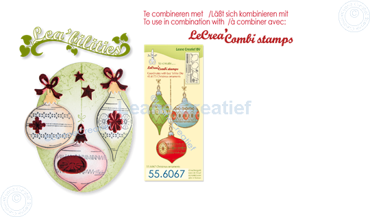 Picture of Lea’bilitie® Christmas ornaments  cut and embossing die