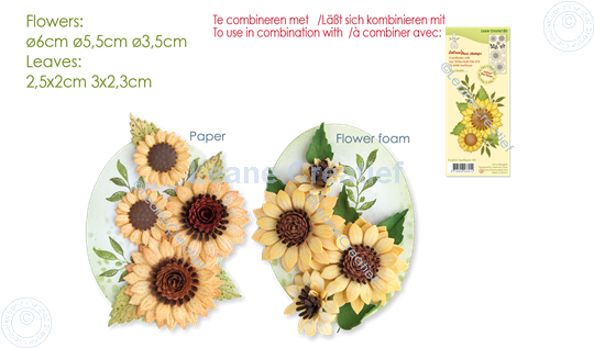 Image sur Lea’bilitie® Multi die 019 Fleur de Soleil 3D  matrice pour découper & gaufrage