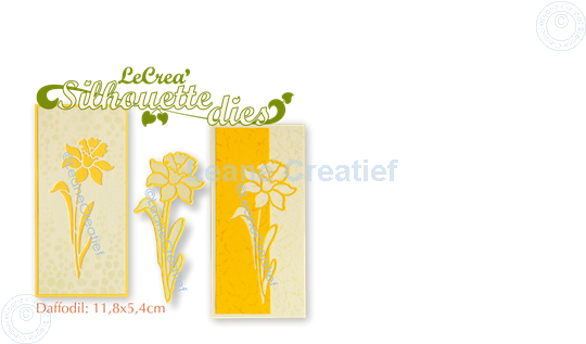 Afbeelding van Lea’bilitie® Silhouette die Narcis snij en embossing mal