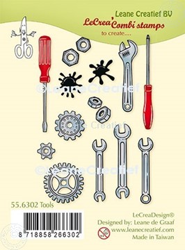 Afbeeldingen van LeCreaDesign® combi clear stamp Gereedschap