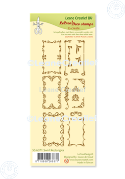 Image de LeCreaDesign® combi clear stamp décorations rectangles