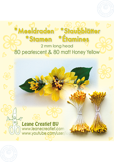 Afbeelding van Meeldraden 2mm,  80 matt & 80 pearl Honey yellow