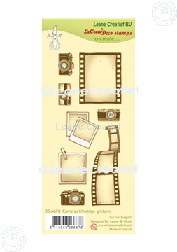 Afbeeldingen van LeCreaDesign® deco clear stamp Cameras, filmstrips & fotos