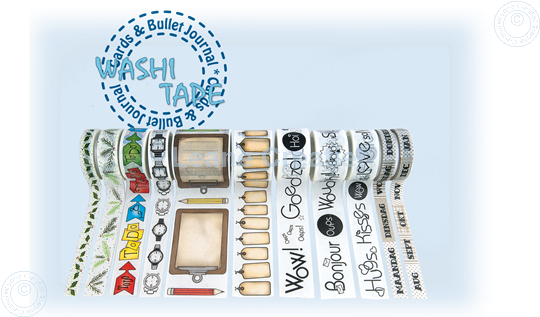 Picture of Washi tape Dutch Dagen van de Week, 10mm x 5m.