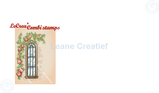 Picture of LeCreaDesign® combi clear stamp Window with climbing plant