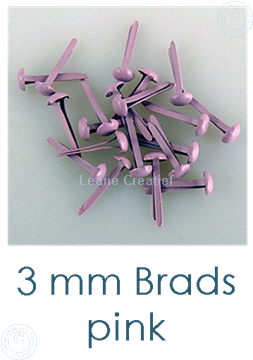 Bild von 40 Brads Pink 3mm