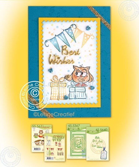 Afbeelding van Combi stamp Owly & Presents