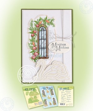 Afbeeldingen van Swans & decoration sheet