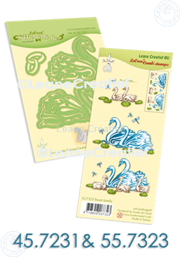 Image de Set Silhouette die & Clearstamp Swans