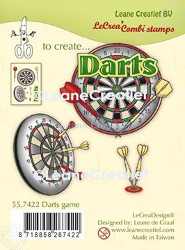 Afbeeldingen van LeCreaDesign® combi clear stamp Darts