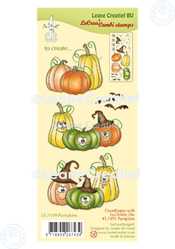 Picture of LeCreaDesign® combi clear stamp Pumpkins