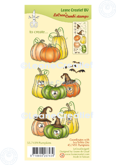 Picture of LeCreaDesign® combi clear stamp Pumpkins