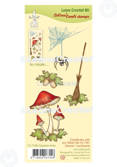 Afbeelding van LeCreaDesign® combi clear stamp Herfst