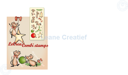 Bild von LeCreaDesign® Silikon Kombi Stempel  The world of mice Weihnachten