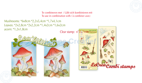 Picture of Set Lea'bilitie & Clearstamp Mushrooms Autumn