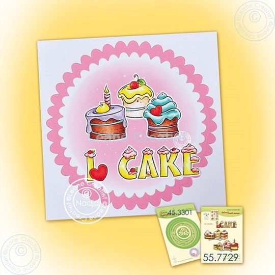 Image sur I love cake stamp