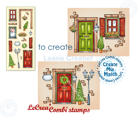 Afbeelding van LeCreaDesign® combi clear stamp Huis