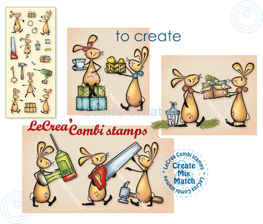 Image sur LeCreaDesign® tampon clair à combiner Bunnies occasions spéciales