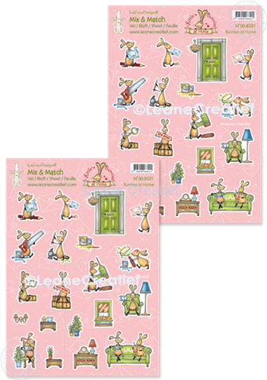 Bild von Mix & Match Blätter A4 Bunnies, Zu Hause