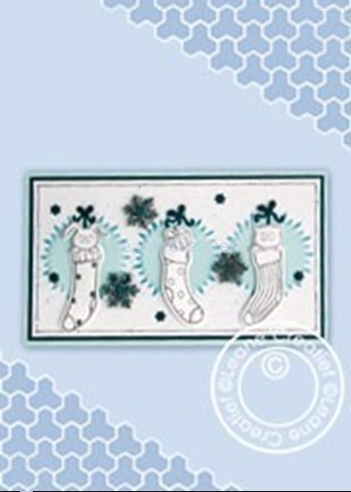 Image sur Slimline card with 3 stockings