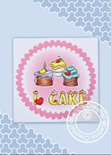 Afbeelding van I love cake stamp