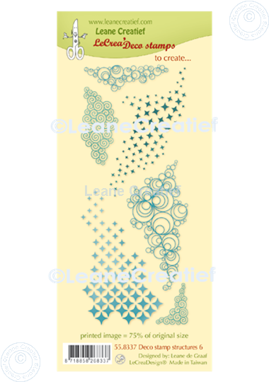 Afbeelding van LeCreaDesign® deco clear stamp Structuren 6.