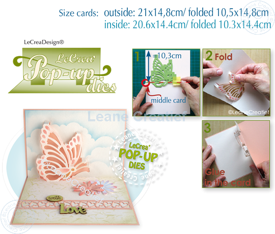 Afbeelding van Lea’bilitie® Pop-Up Vlinder snij en embossing mal