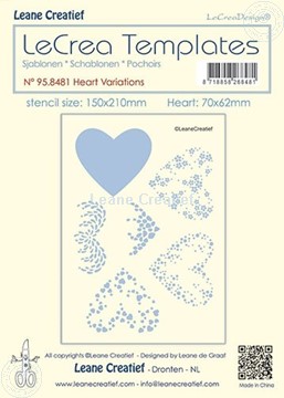 Afbeeldingen van Stencil Hart variaties