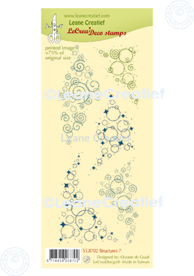 Afbeelding van LeCreaDesign® deco clear stamp Strukturen nº 7. 